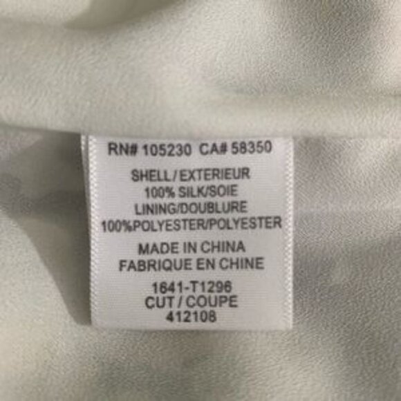 Joie top Silk gray tan Animal print sleeveless Racerback XS - Picture 9 of 9